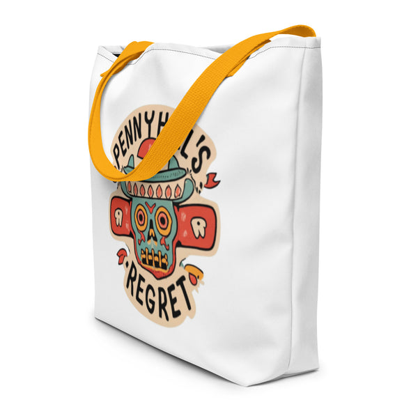 Mex DEATH All-Over Print Large Tote Bag - Pennyhill's Regret