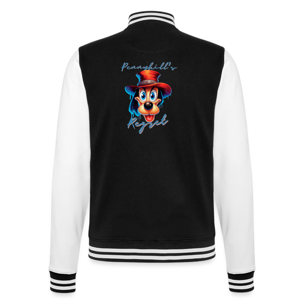 College Sweat Jacket - black/white