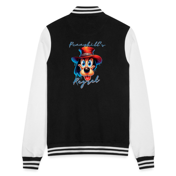 College Sweat Jacket - black/white