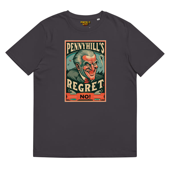Evil Unisex organic cotton t-shirt - Pennyhill's Regret