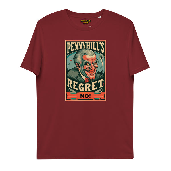 Evil Unisex organic cotton t-shirt - Pennyhill's Regret