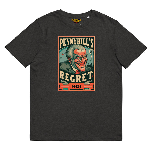 Evil Unisex organic cotton t-shirt - Pennyhill's Regret