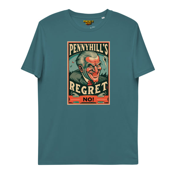 Evil Unisex organic cotton t-shirt - Pennyhill's Regret