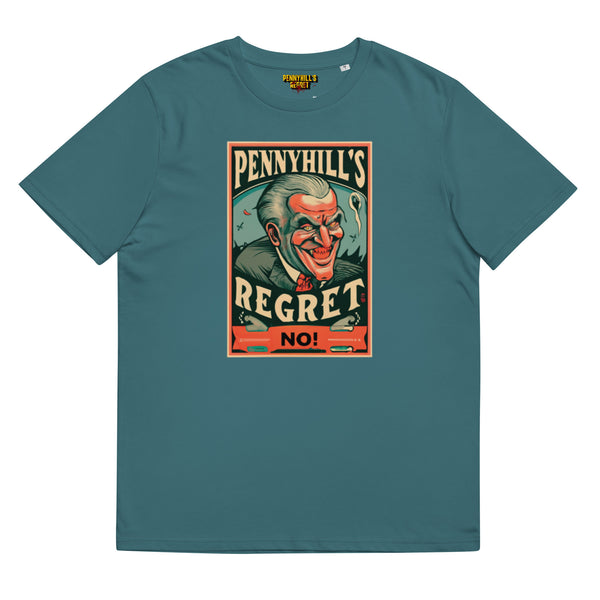 Evil Unisex organic cotton t-shirt - Pennyhill's Regret