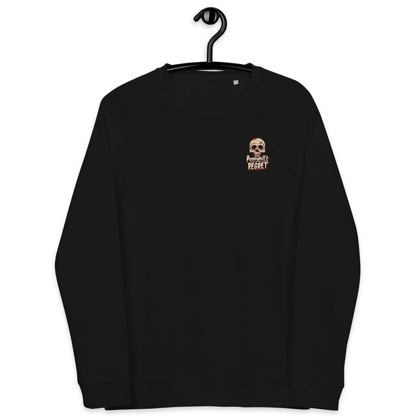 Dead look Unisex organic raglan sweatshirt - Pennyhill's Regret