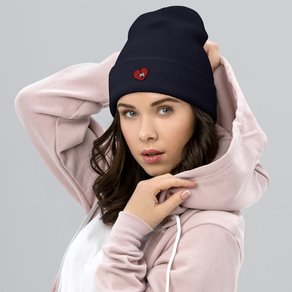 Broken Heart Cuffed Beanie - pennyhillsregret