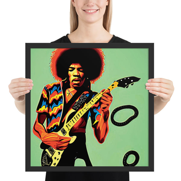 Pennyhill's Regret Original Artwork Jimi 1 Framed Poster - pennyhillsregret