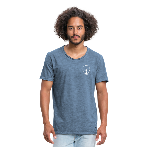 Pennyhills Regret 23 Logo Men’s Vintage T-Shirt - vintage denim