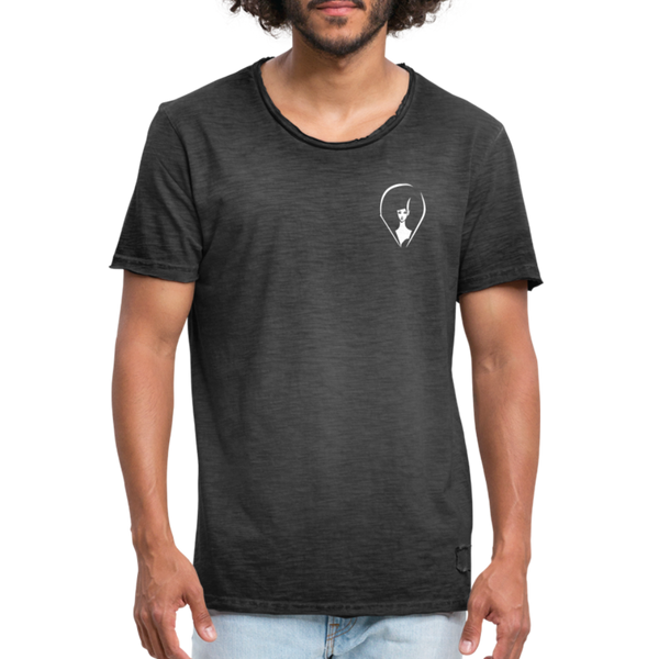 Pennyhills Regret 23 Logo Men’s Vintage T-Shirt - washed black