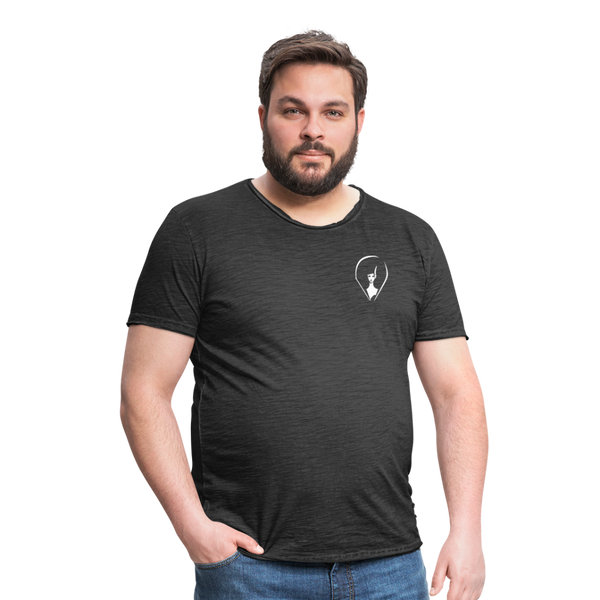 Pennyhills Regret 23 Logo Men’s Vintage T-Shirt - washed black