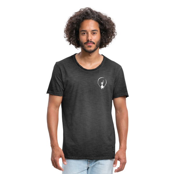 Pennyhills Regret 23 Logo Men’s Vintage T-Shirt - washed black