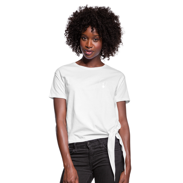 Pennyhill's Regret 23 New Logo Women’s Knotted T-Shirt - white