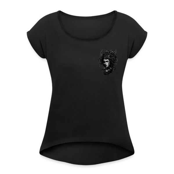 Pennyhill's Regret Blind 2 Women’s T-Shirt with rolled up sleeves - black