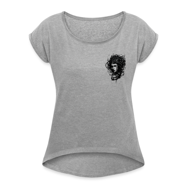 Pennyhill's Regret Blind 2 Women’s T-Shirt with rolled up sleeves - heather grey
