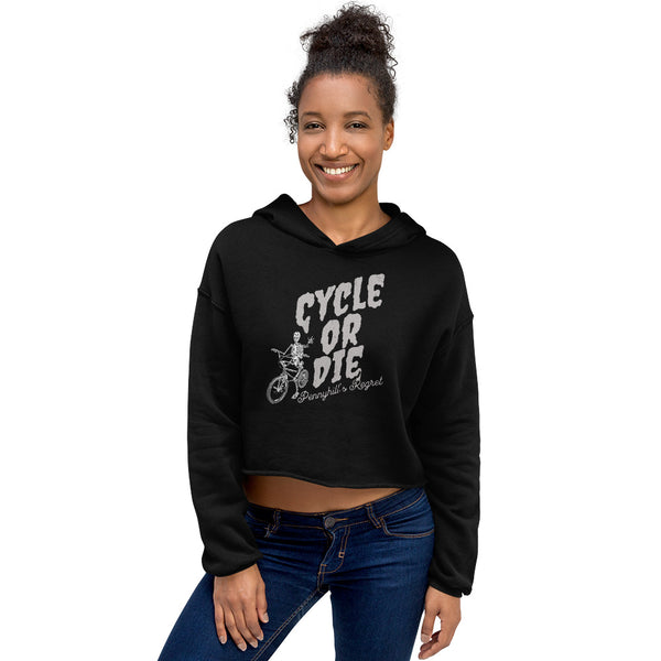 Cycle or Die Crop Hoodie - pennyhillsregret
