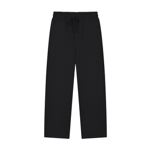 Solid Color Straight-Leg Sweatpants