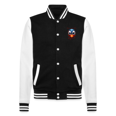 College Sweat Jacket - black/white