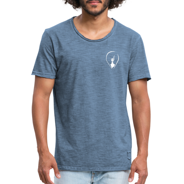 Pennyhills Regret 23 Logo Men’s Vintage T-Shirt - vintage denim