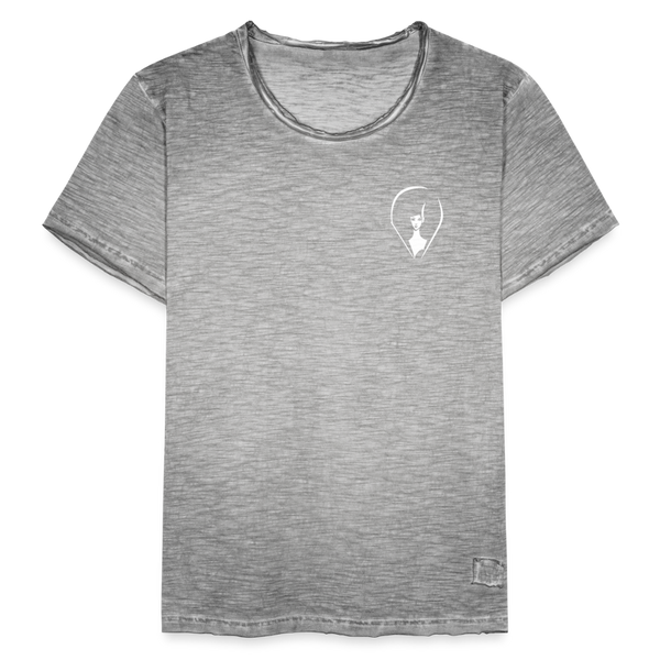 Pennyhills Regret 23 Logo Men’s Vintage T-Shirt - vintage grey