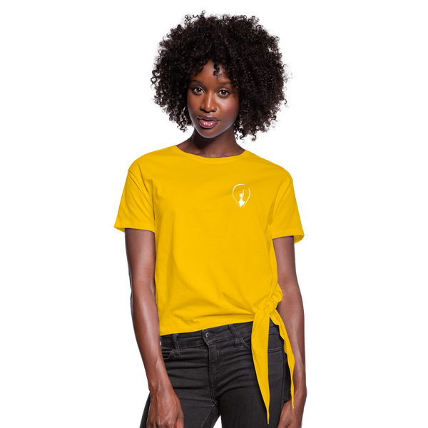 Pennyhill's Regret 23 New Logo Women’s Knotted T-Shirt - sun yellow