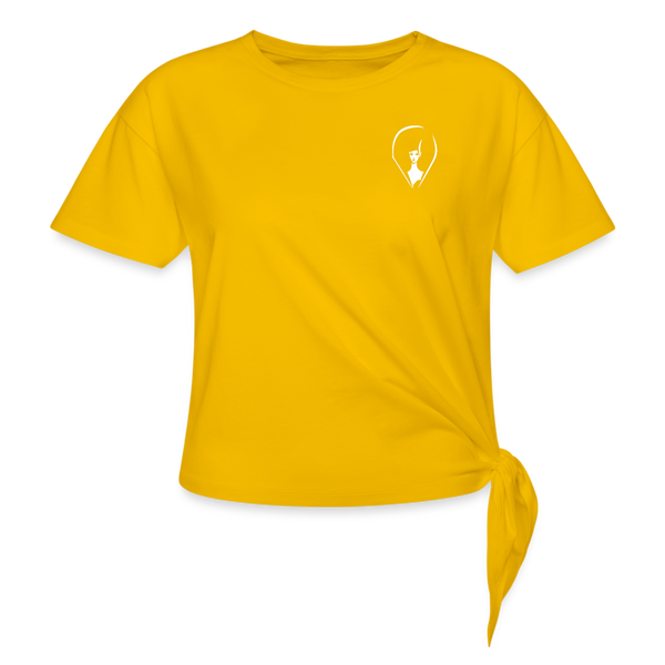 Pennyhill's Regret 23 New Logo Women’s Knotted T-Shirt - sun yellow