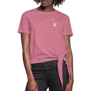Pennyhill's Regret 23 New Logo Women’s Knotted T-Shirt - mauve