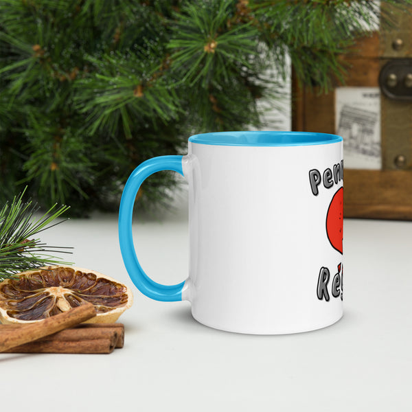 Pennyhill's Regret broken heart Mug with Color Inside - pennyhillsregret