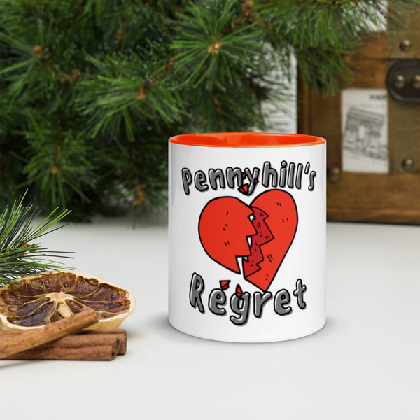 Pennyhill's Regret broken heart Mug with Color Inside - pennyhillsregret
